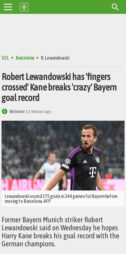 Robert Lewandowski has 'fingers crossed' Kane breaks 'crazy