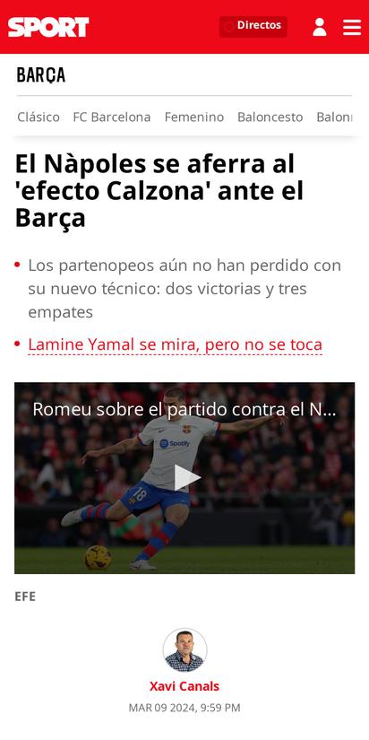 Sport noticias del barça