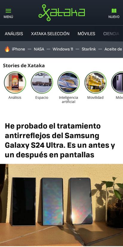 He probado el tratamiento antirreflejos del Samsung Galaxy S24