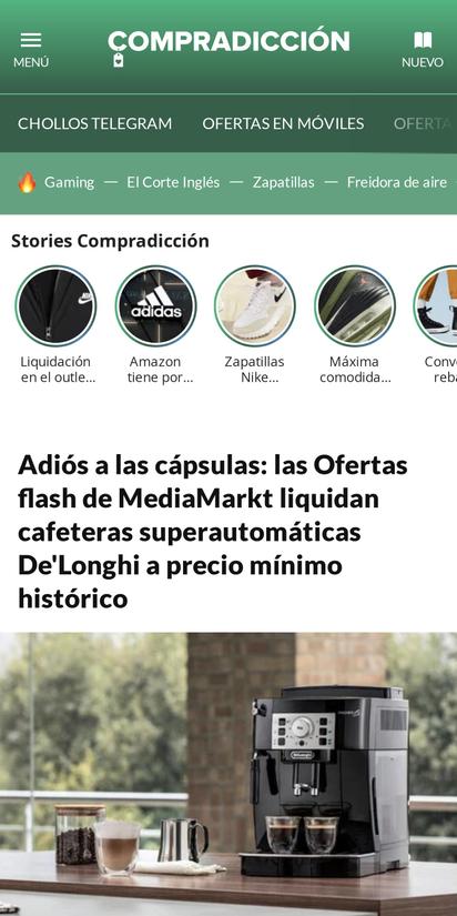 Superautomáticas · Cafeteras · El Corte Inglés (70)