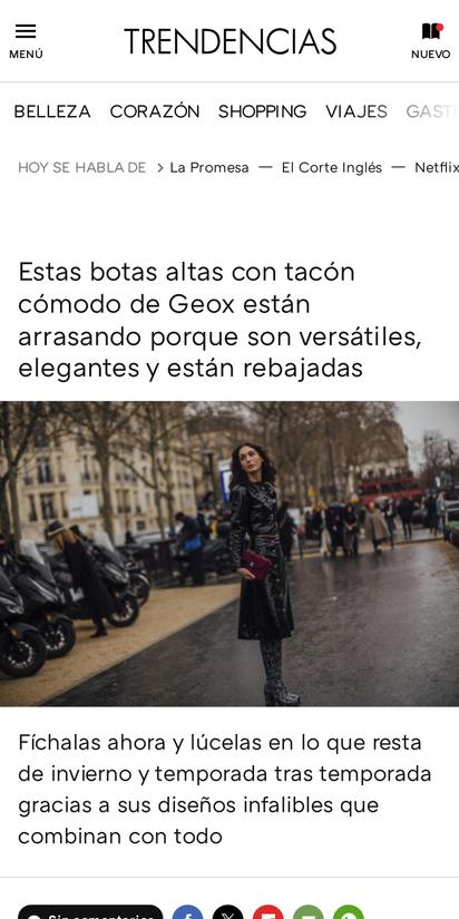 Jersey verde, falda midi y tacón cómodo: el look rejuvenecedor de El Corte  Inglés que arrasa