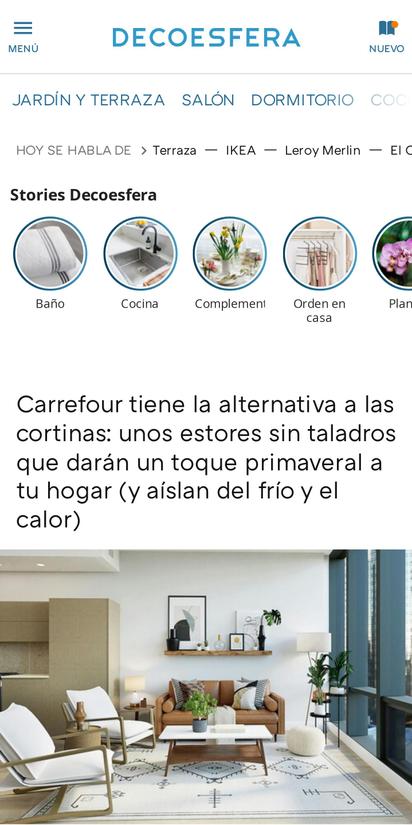 Carrefour rebaja un estor enrollable térmico que te ayudará a tener  privacidad y a controlar la temperatura en casa