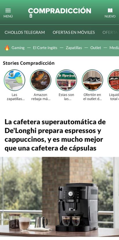 La cafetera superautomatica De'Longhi, ahora rebajada 189 euros - El  Periódico