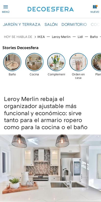 Leroy Merlin rebaja una estantería de ducha de gran capacidad: se instala sin  taladro y mejora el orden en el baño