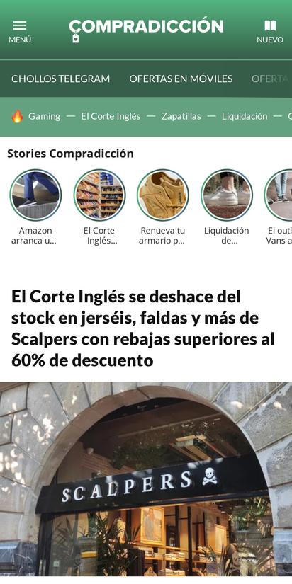 Chaquetas · Scalpers · Hombre · Deportes · El Corte Inglés (4)